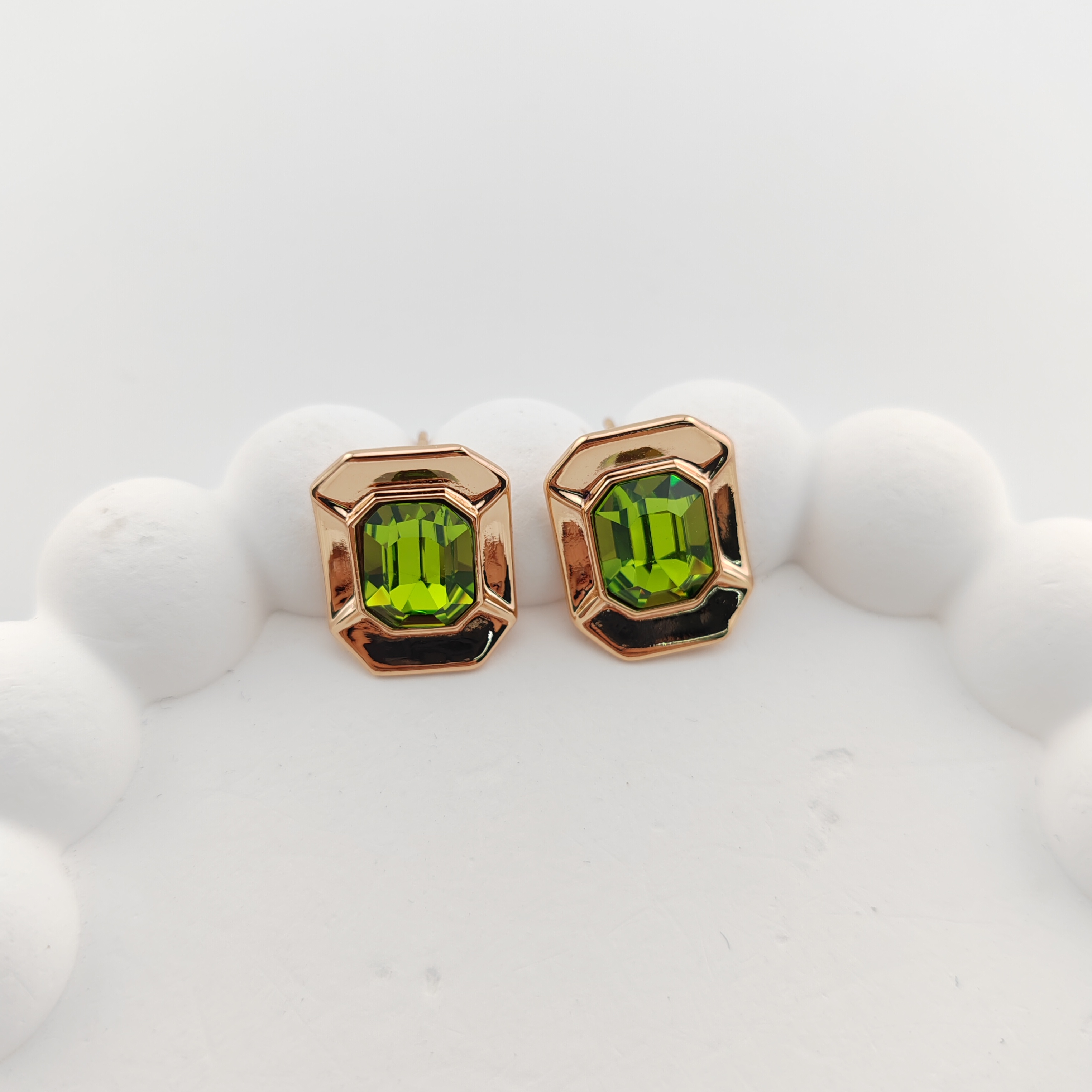 XUPING/旭平首饰 合金仿水晶耳饰 【潘生福利】方块GD X001106268