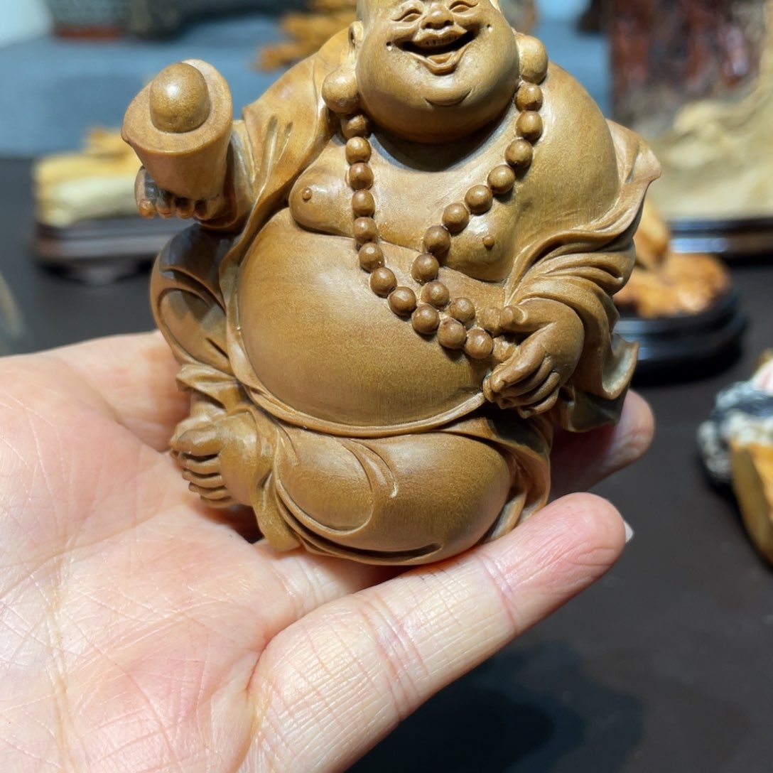 木安*檀香乐乐摆件