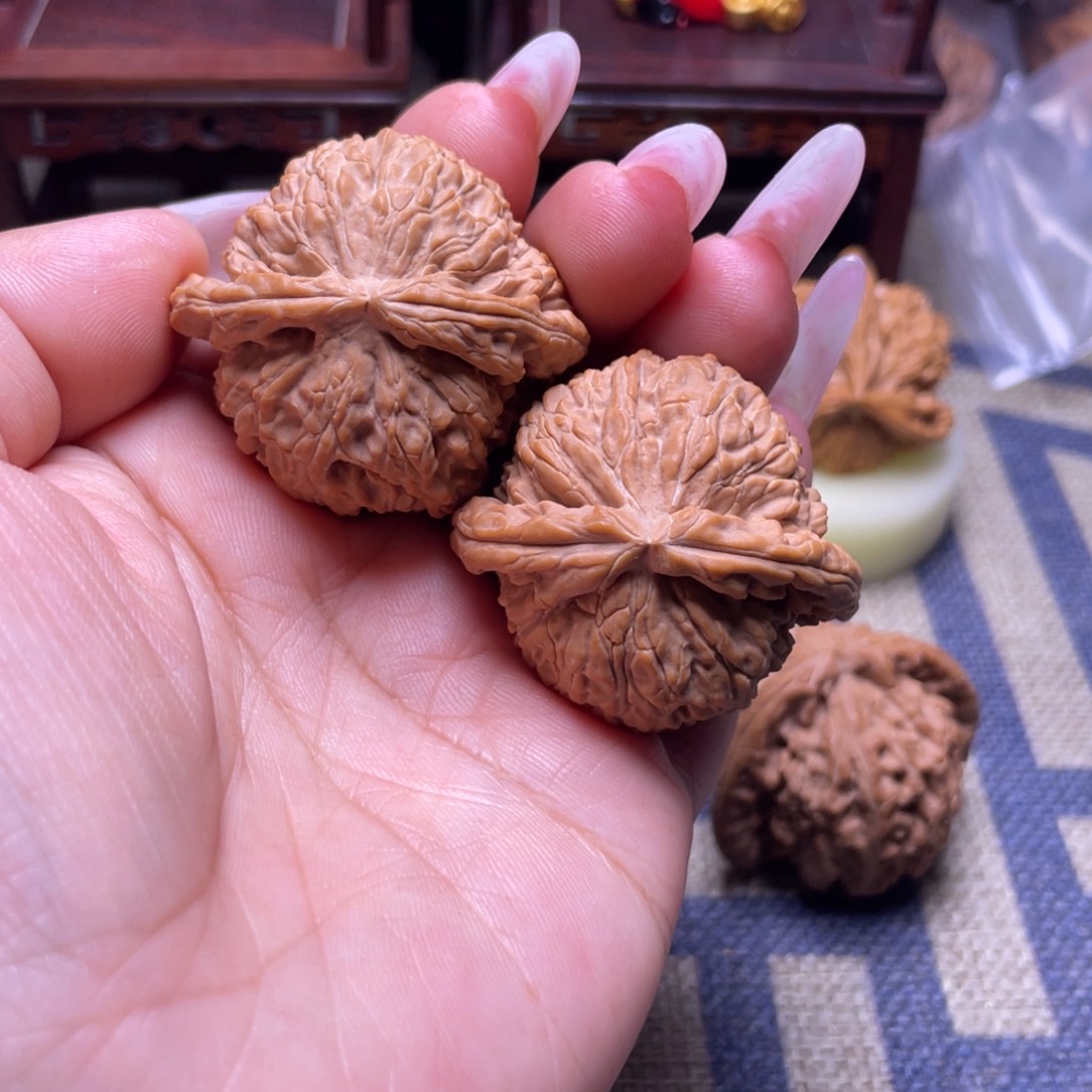 吊坠文玩核桃42白狮子文玩