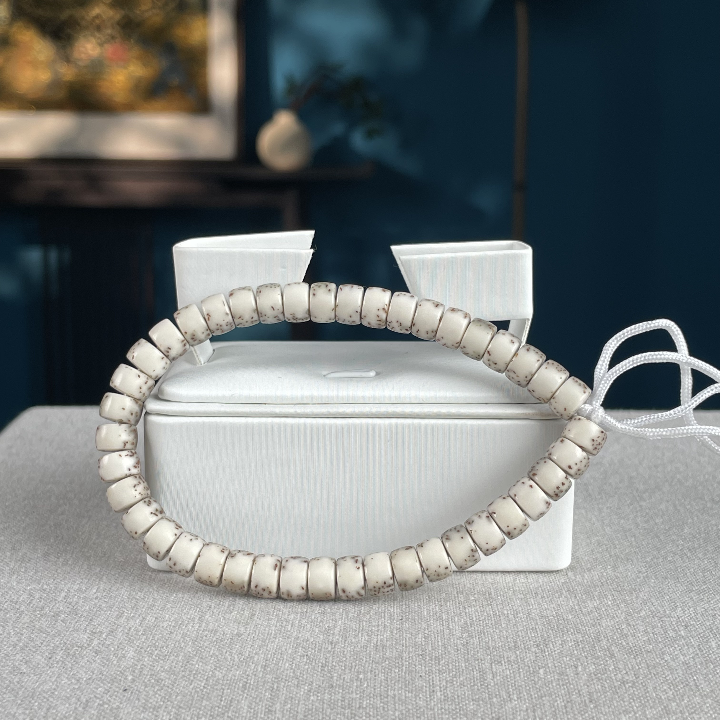 文星菩提 原生态星月同枝果石玉料8×8MM文玩好物 多样性发货462