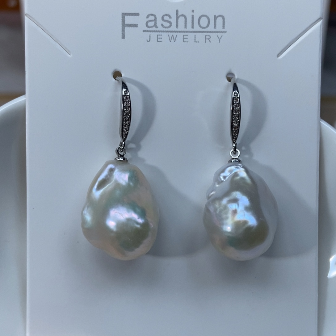 淡水珍珠耳环合金特价463