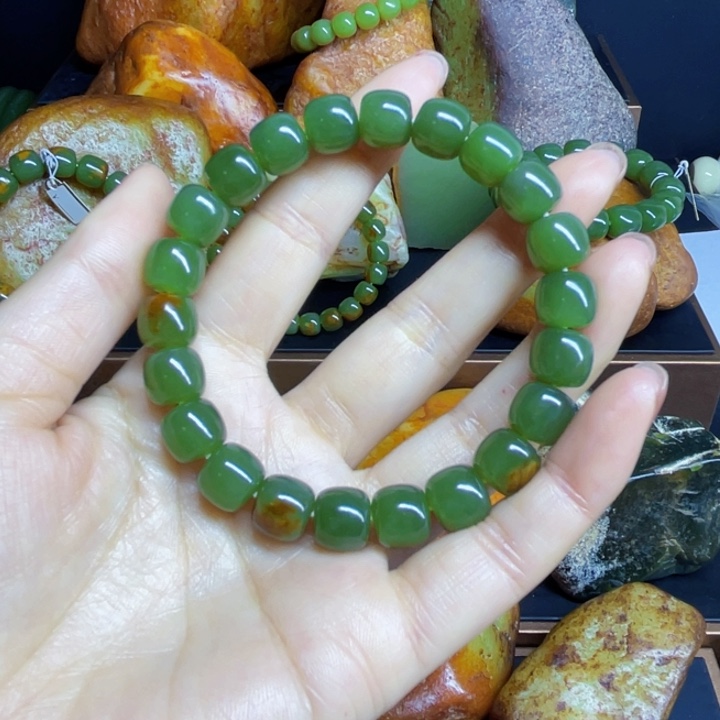 和田玉未镶嵌手链