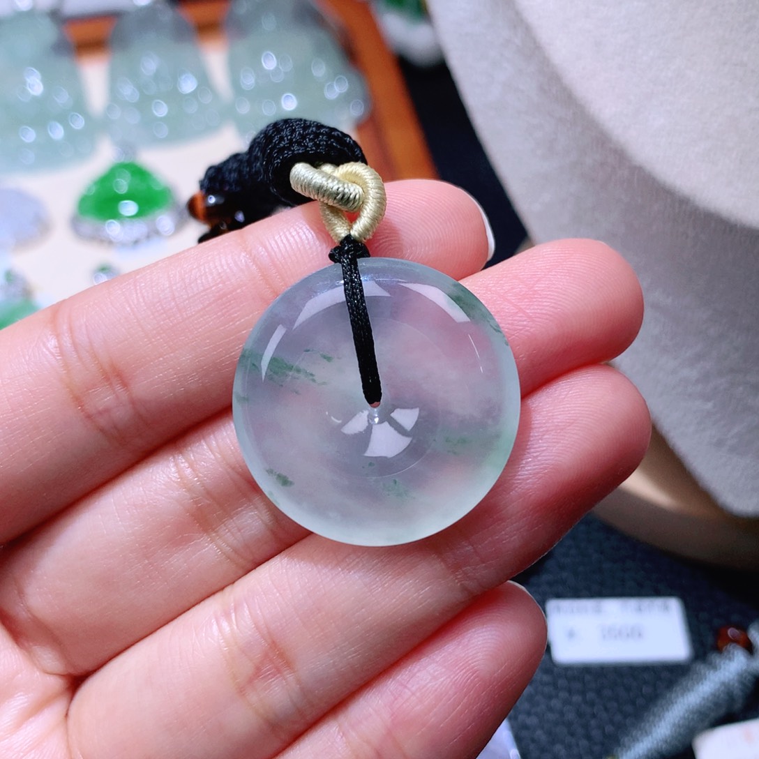 颈饰未镶嵌翡翠扣子27.5*5.5