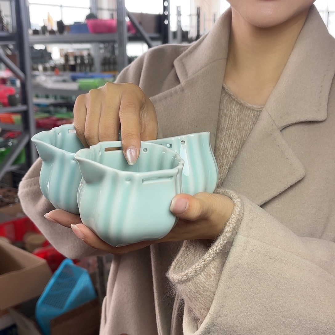 龙泉云间青瓷小米茶器