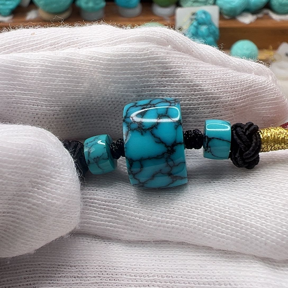 绿松石直切珠 未镶嵌