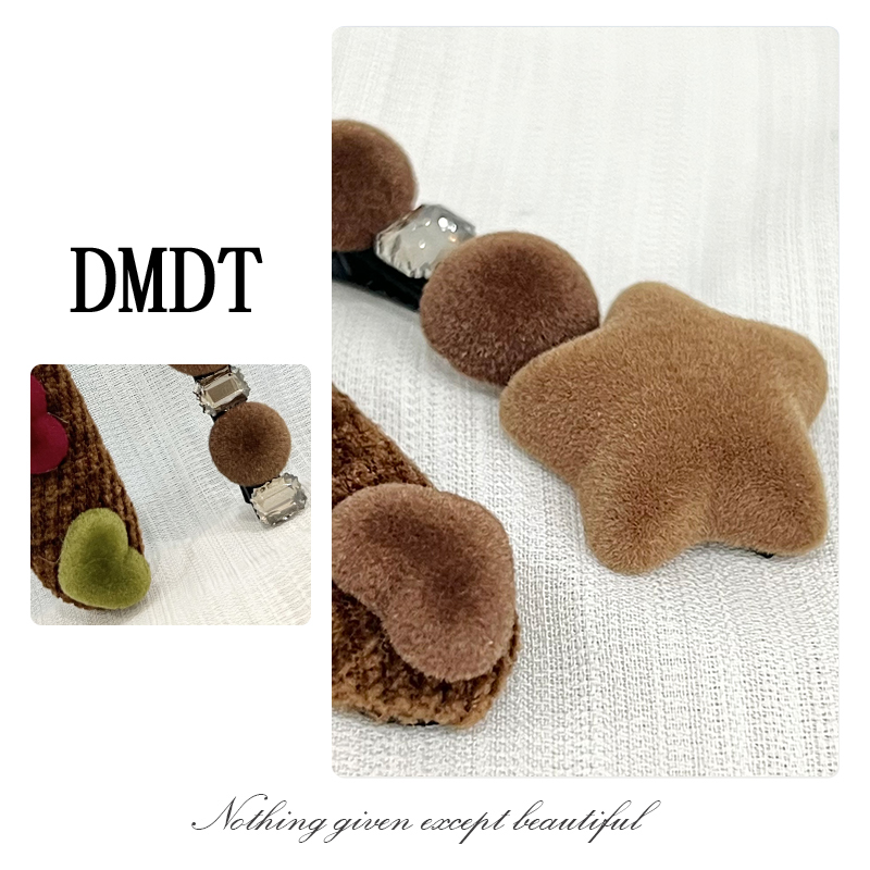 【DMDT服饰】2025冬季新品 “蜜糖梦境”星星爱心闪钻侧边夹发夹D2139