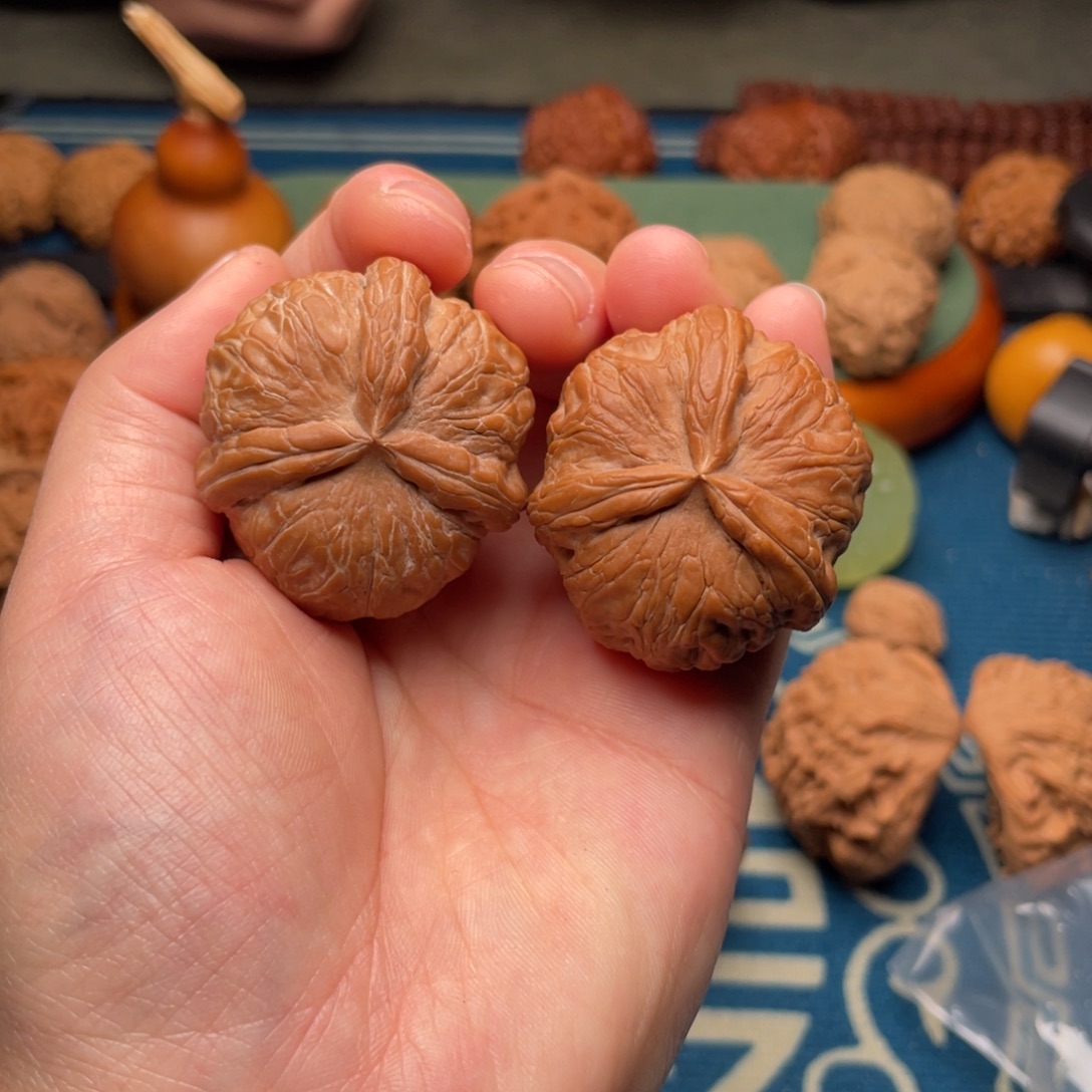 吊坠文玩核桃40全品元宝三愣