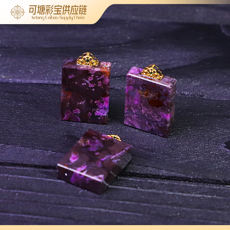 南非舒俱来 B+级18K酱红春彩吊坠 KTCB-4453/多样性发一件