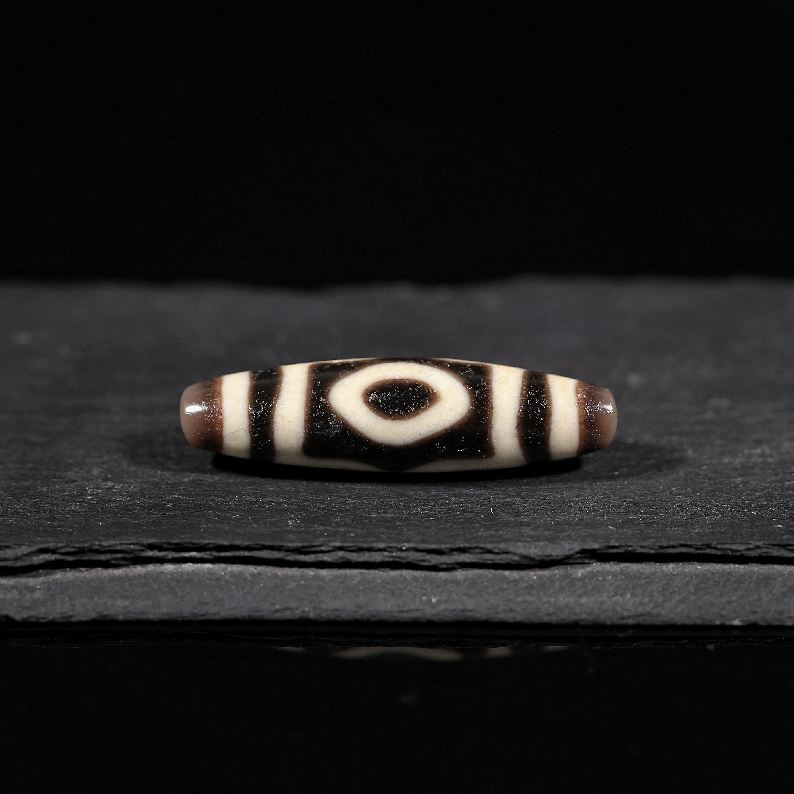 一代老台湾上肯天珠老超顶老许亲工宝盖三眼玛瑙锁骨百搭轻奢时尚