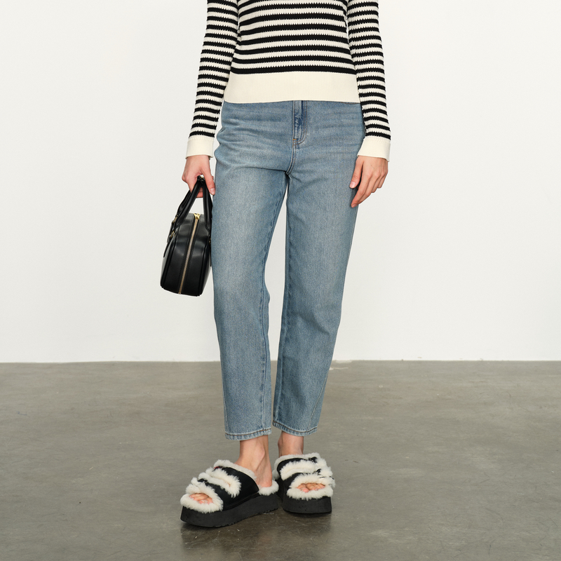 婉甸2025春季新品老爹裤百搭风牛仔裤1241X04RX3