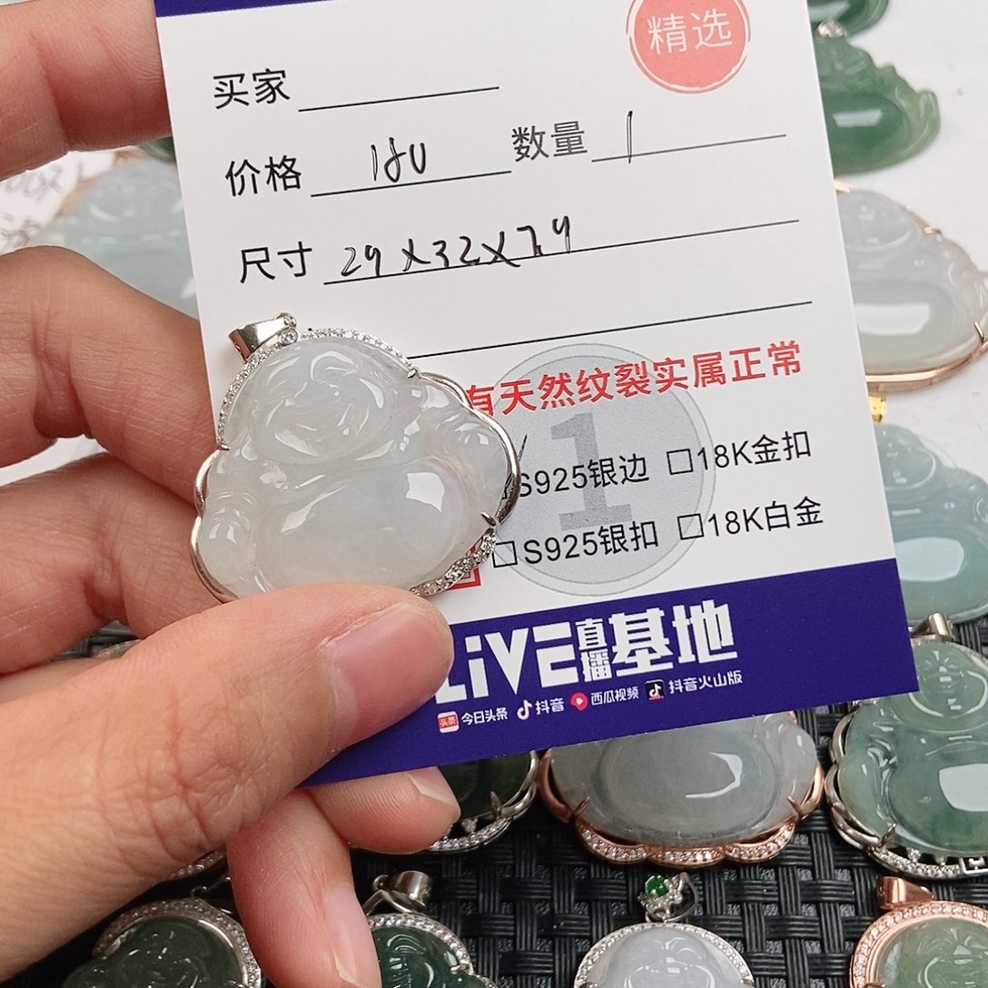 翡翠银S925镶嵌颈饰