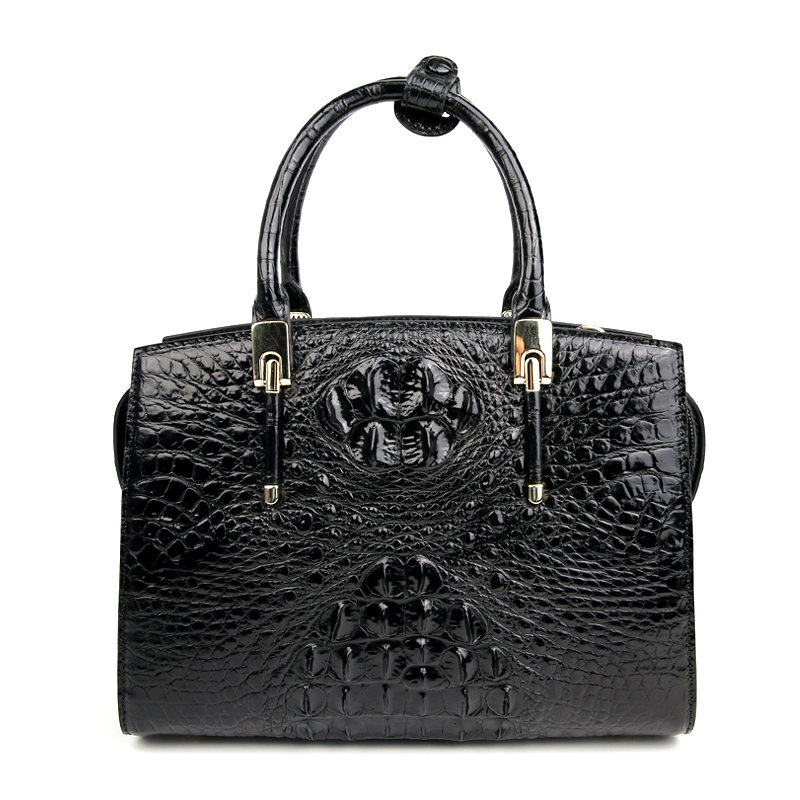 鳄鱼真皮骨皮女士时尚潮流手提包单肩包 SWNB-028