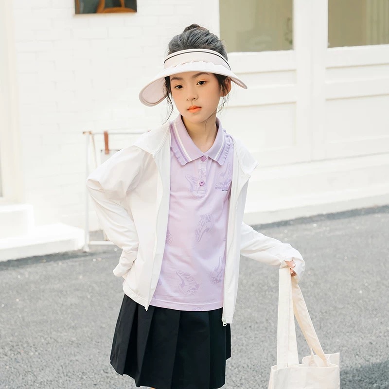 【清仓】100-165码青蛙家女童外套夏季薄款女孩夏儿童防晒衣凉感