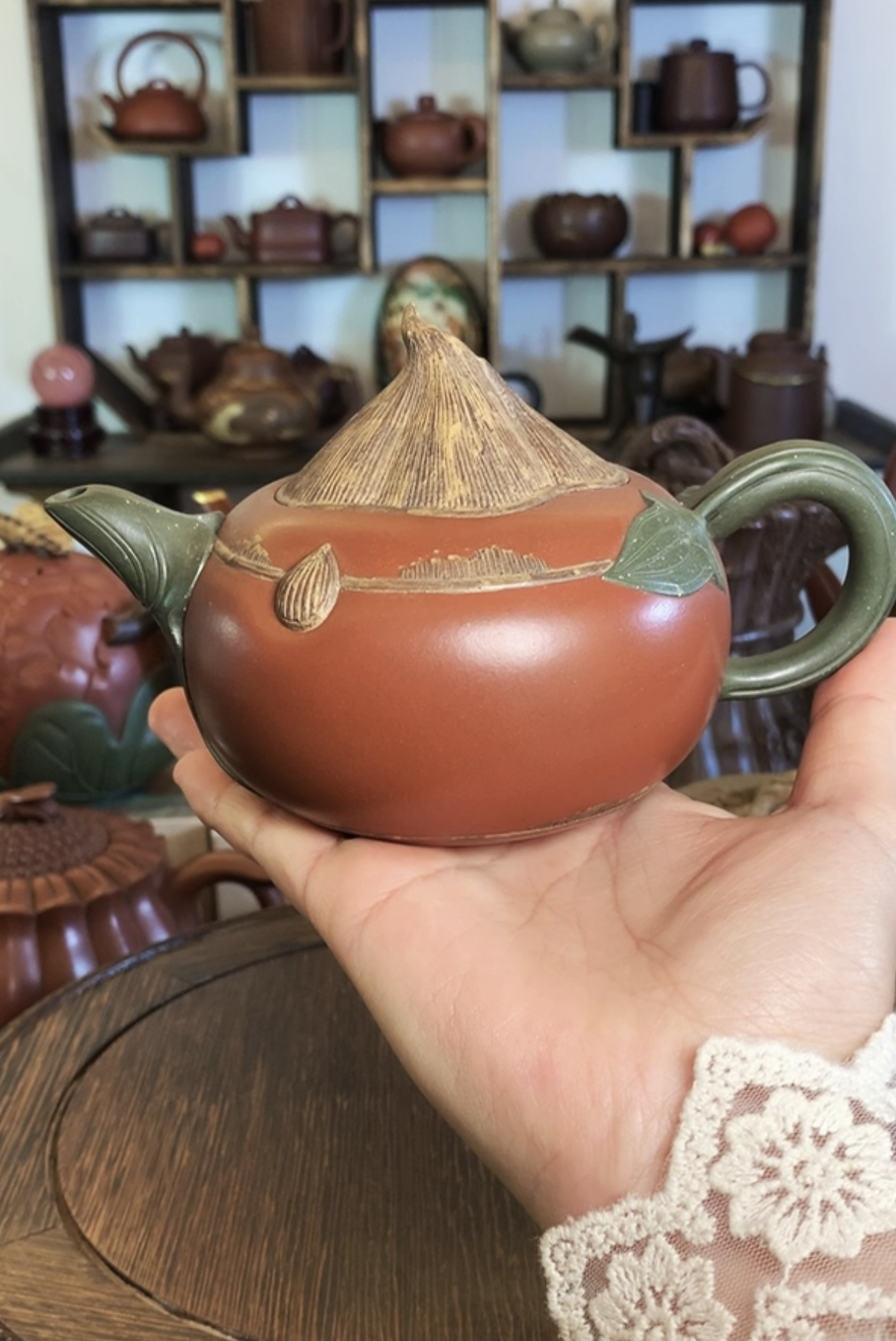 红皮龙荸荠壶容量260毫升纯手工制作