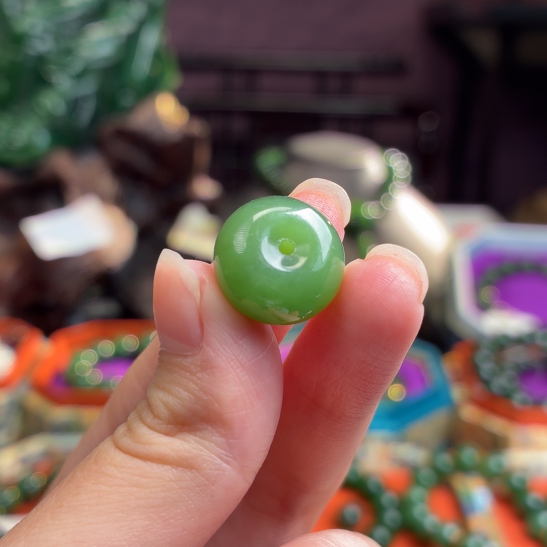 和田玉（碧玉）未镶嵌吊坠(不含链)