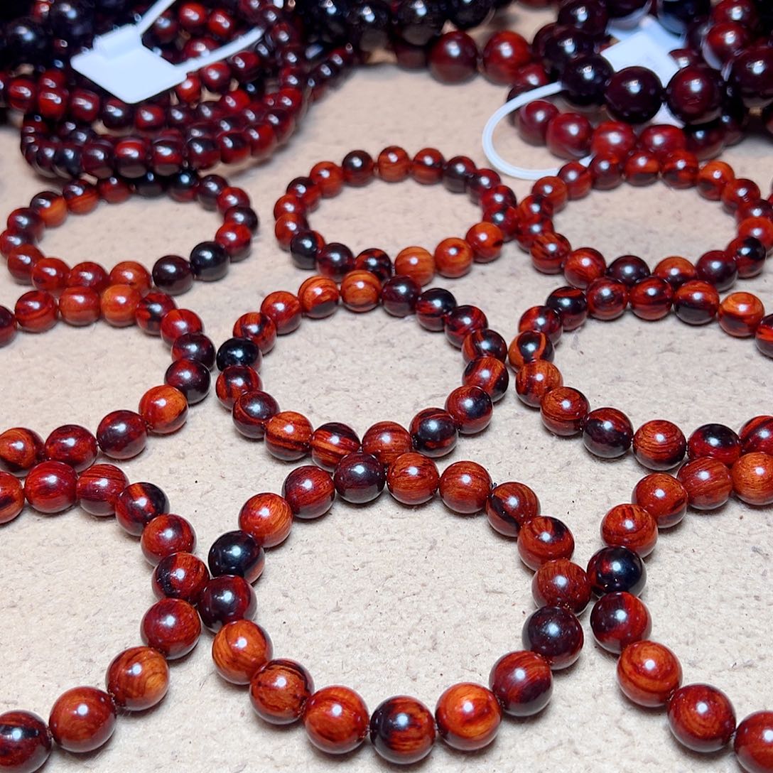 手串/手链小叶紫檀1.2琴料火焰文鳞底金星毕业款