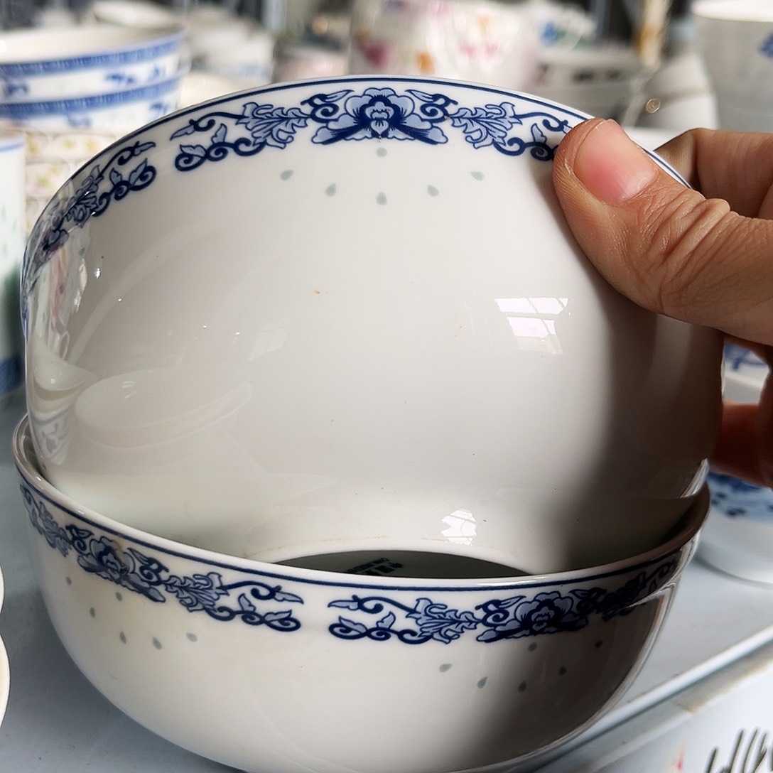 碗6寸碗两个陶瓷陶瓷