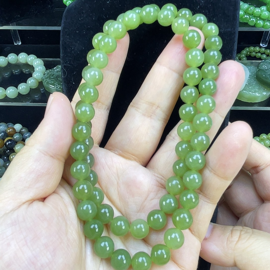 和田玉未镶嵌手链