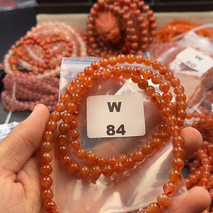 南红玛瑙未镶嵌多样性发货默认微瑕称重7mm