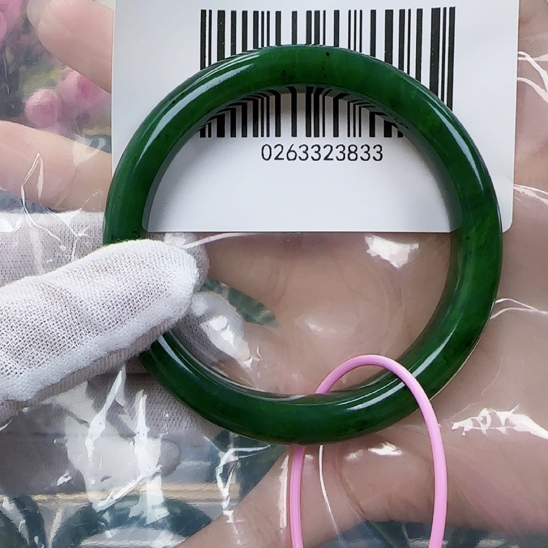 和田玉（碧玉）手镯未镶嵌59