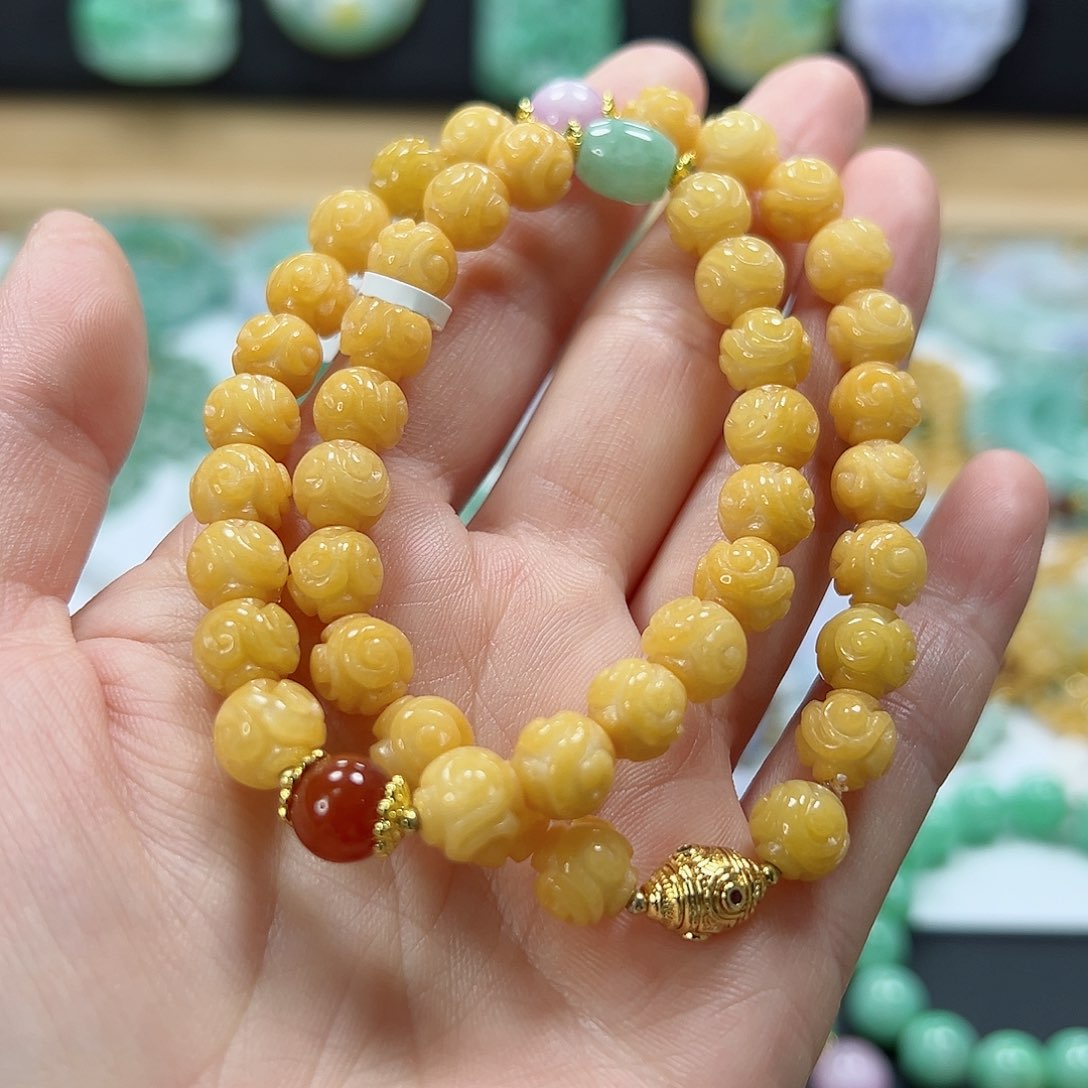 未镶嵌手链翡翠手串