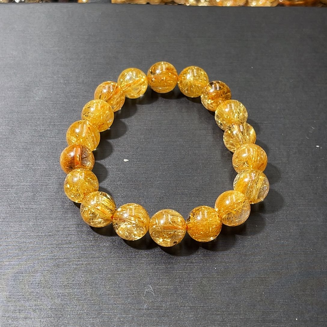 辰***）水晶手串未镶嵌钛晶