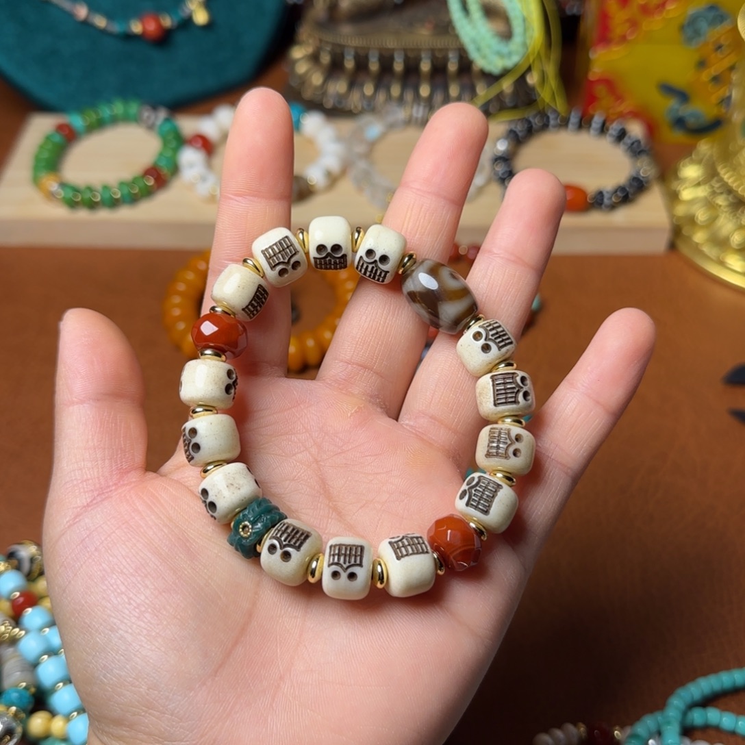 玻璃DIY藏式手串/108念珠