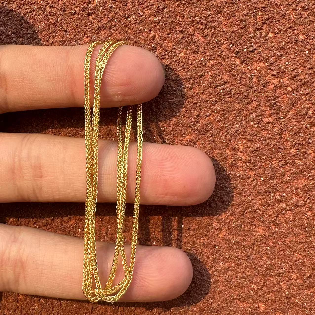 链子足银 266-精工麻花项链