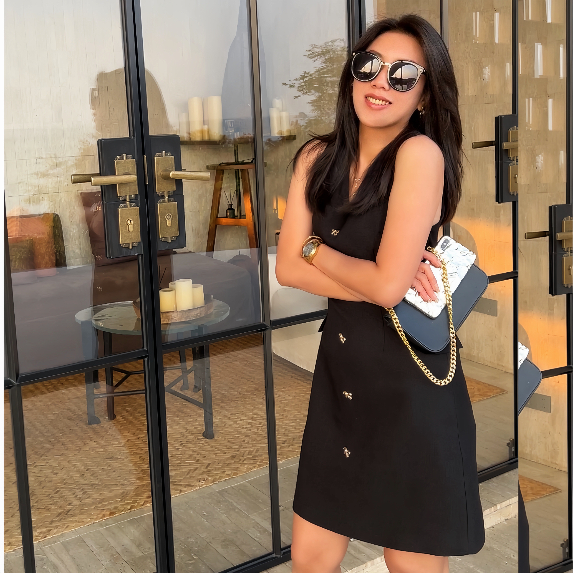  2%Moozza【时尚聚焦】小众设计 个性时髦高级大牌感 连衣裙 2501#