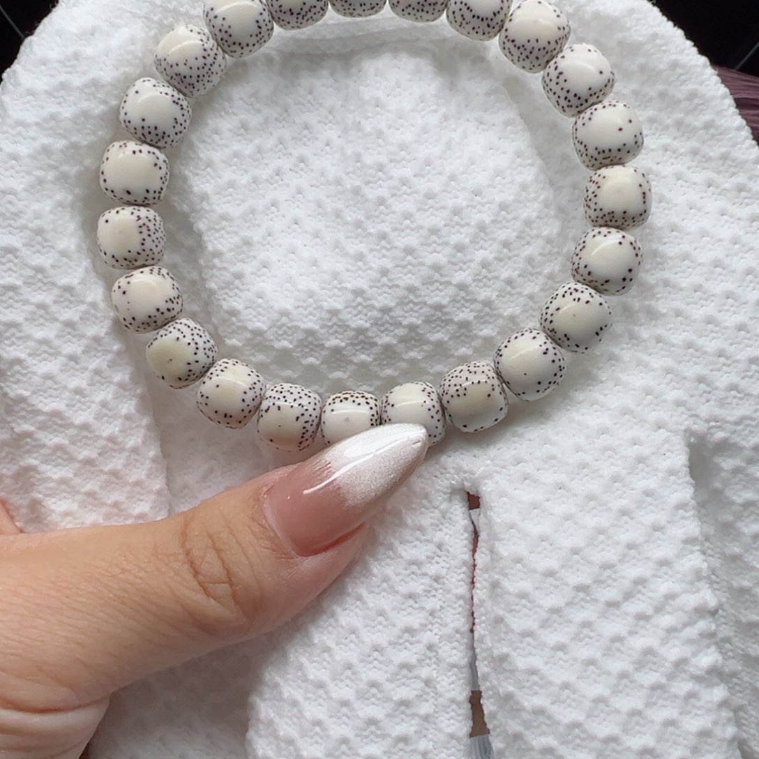 星月菩提手串侧留白 原白