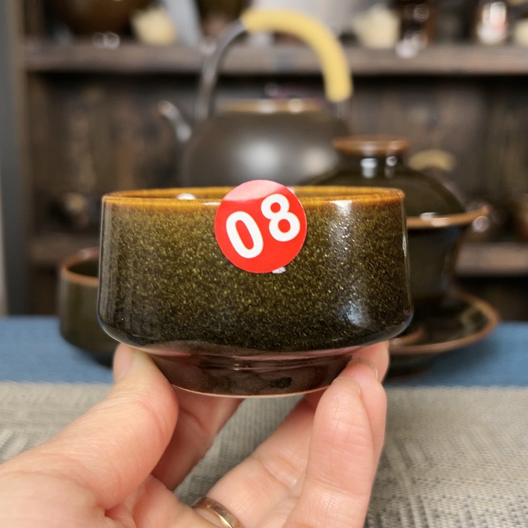 纯手工主人杯原矿釉煤窑烧制