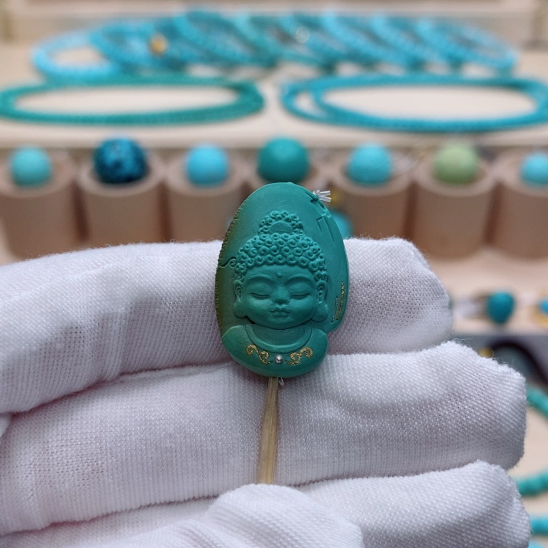 绿松石珠宝奇石未镶嵌