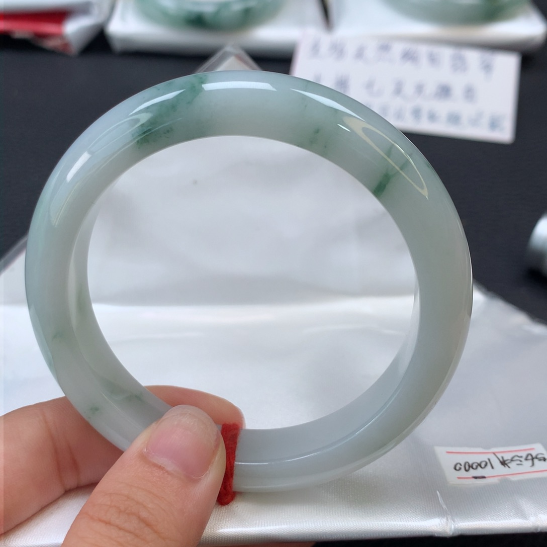 翡翠未镶嵌手镯翡翠手镯56.6