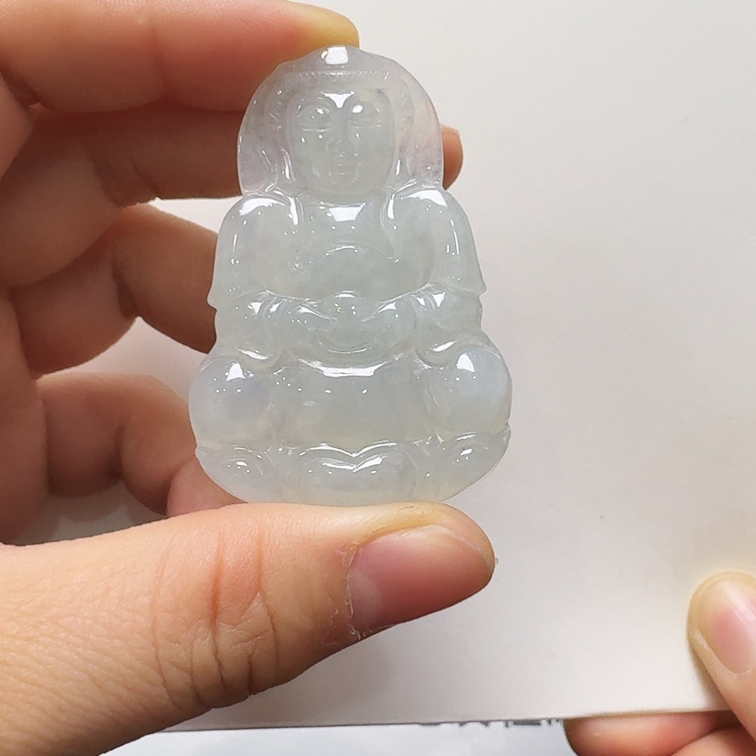 翡翠颈饰未镶嵌观音