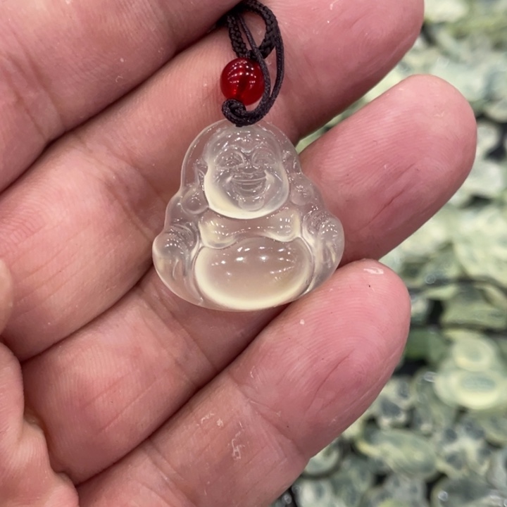 蛇纹石玉合金颈饰