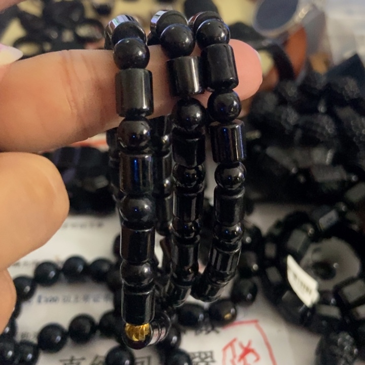 翡翠未镶嵌手链大漏7