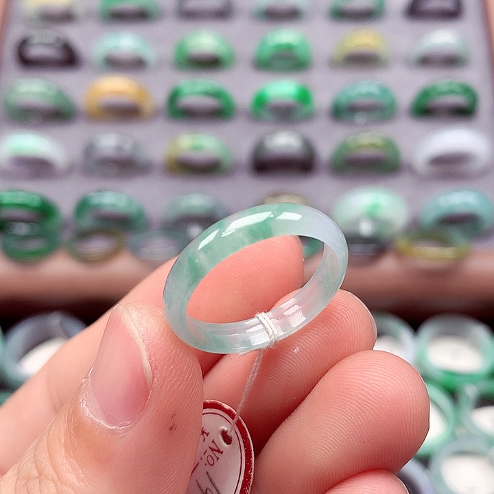 翡翠戒指未镶嵌19-20号