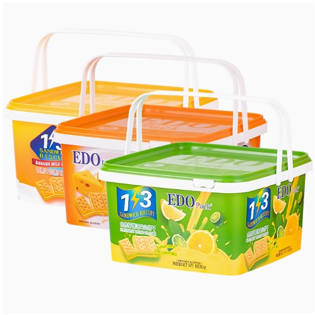 【厂长专属S2YZ+3T】】EDO1+3优格芝士味夹心饼干 560g