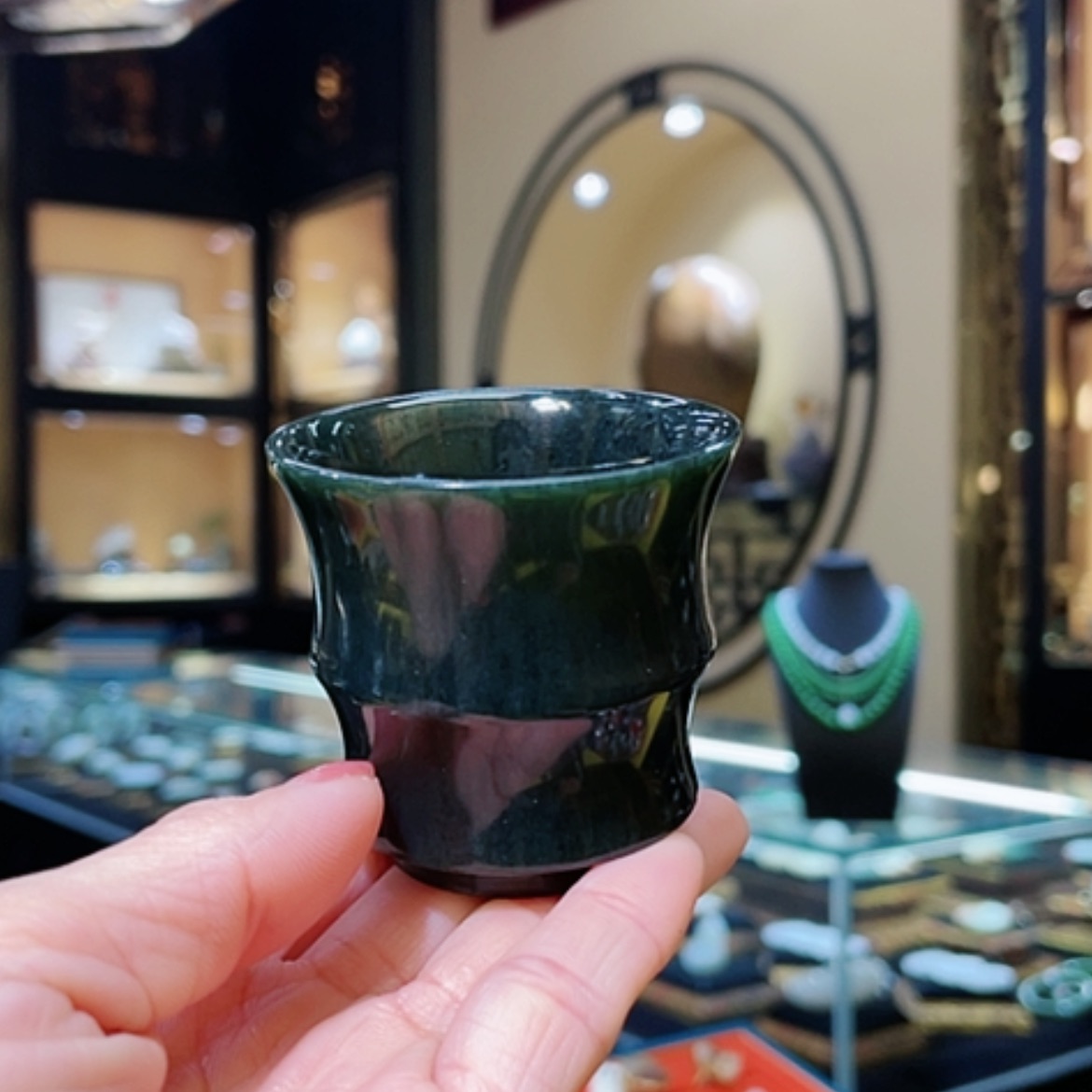 【闪购商品】和田玉未镶嵌茶杯/酒杯