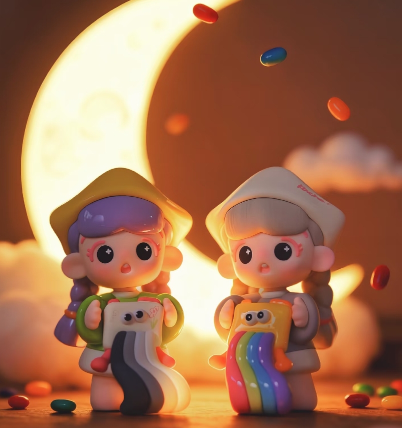 倒倒灵魂灌溉系列盲盒 潮玩手办 可爱摆件（默认拆袋）