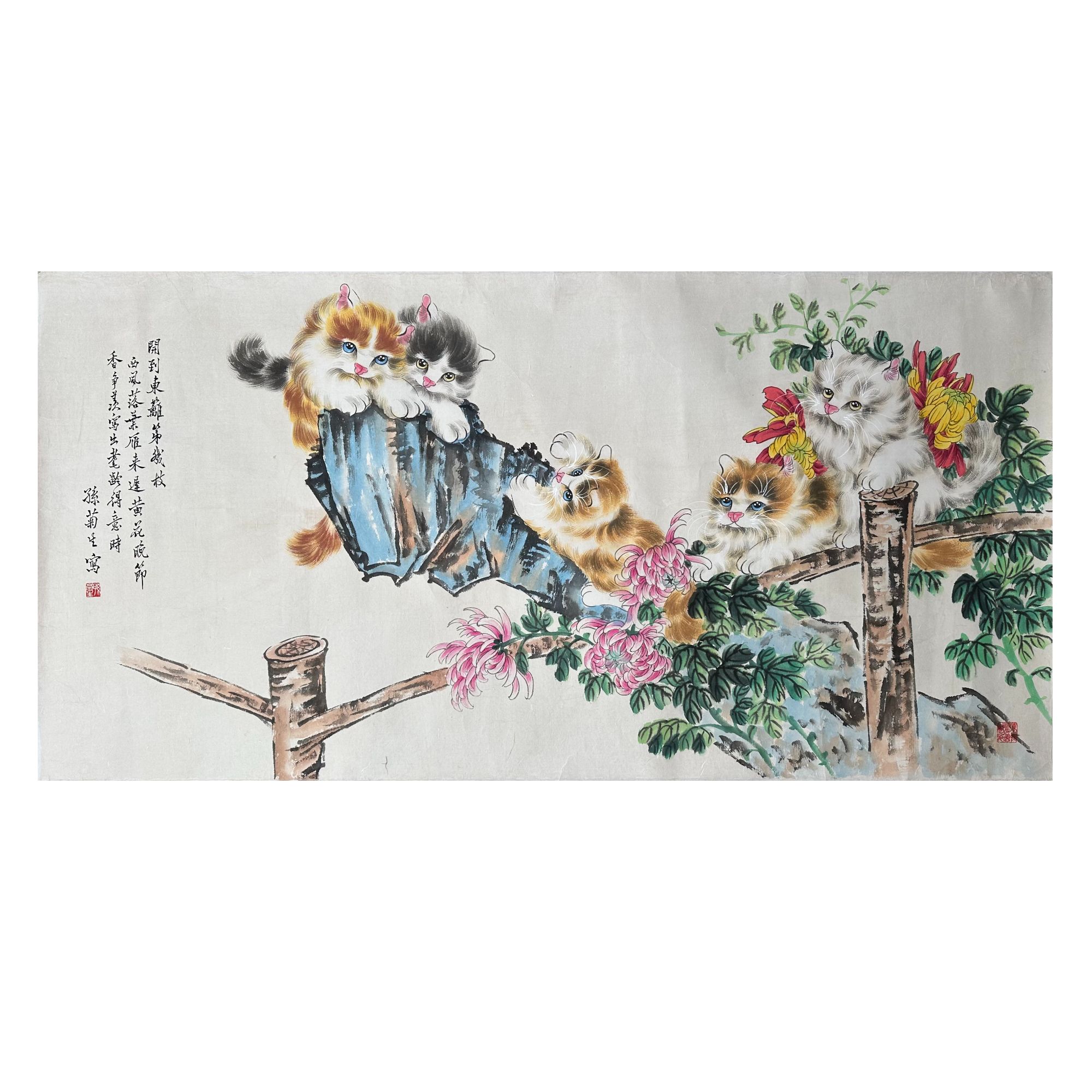 S-T-979 猫 68cm×138cm 托底
