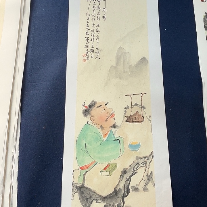 国画秦志磊国画禅意人物70/23