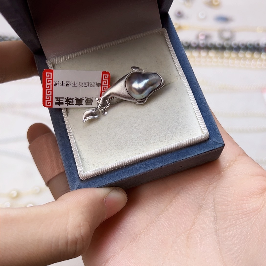 海水珍珠颈饰银S925镶嵌