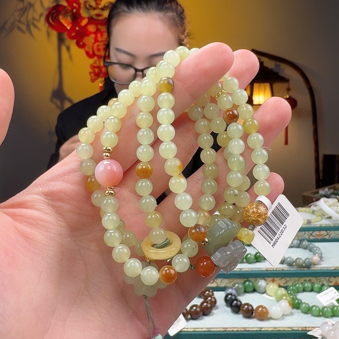 和田玉手串未镶嵌