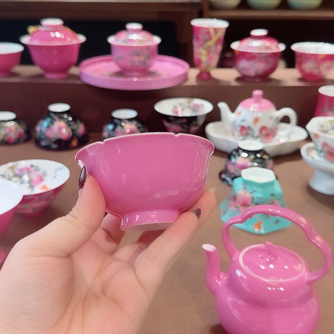 珐琅彩主人杯茶具套装