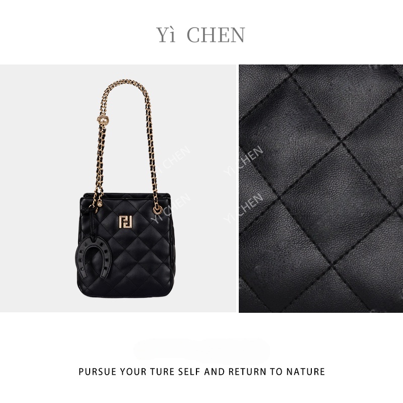 【Yì CHEN】GQ-1826-黑色简约时尚女士新款轻奢单肩斜跨包