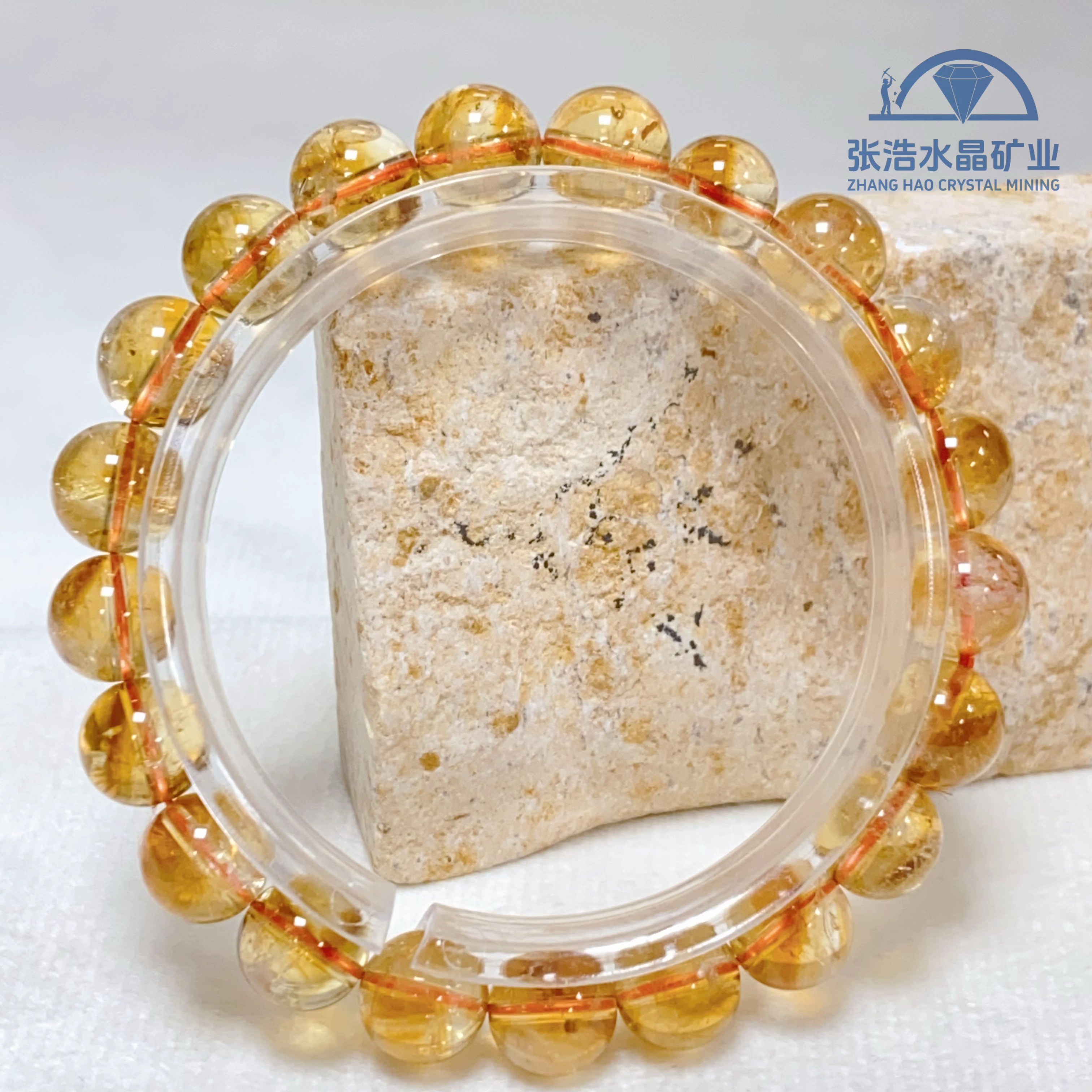【星浩珠宝】黄水晶手串2-2T144H168【多样性发一件】9mm