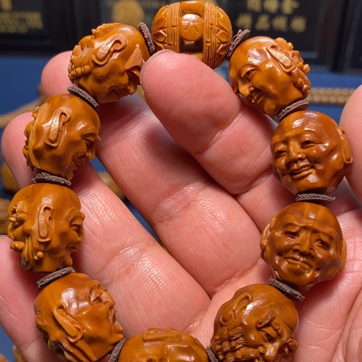 橄榄核手串/手链贰*橄榄核雕须派罗汉