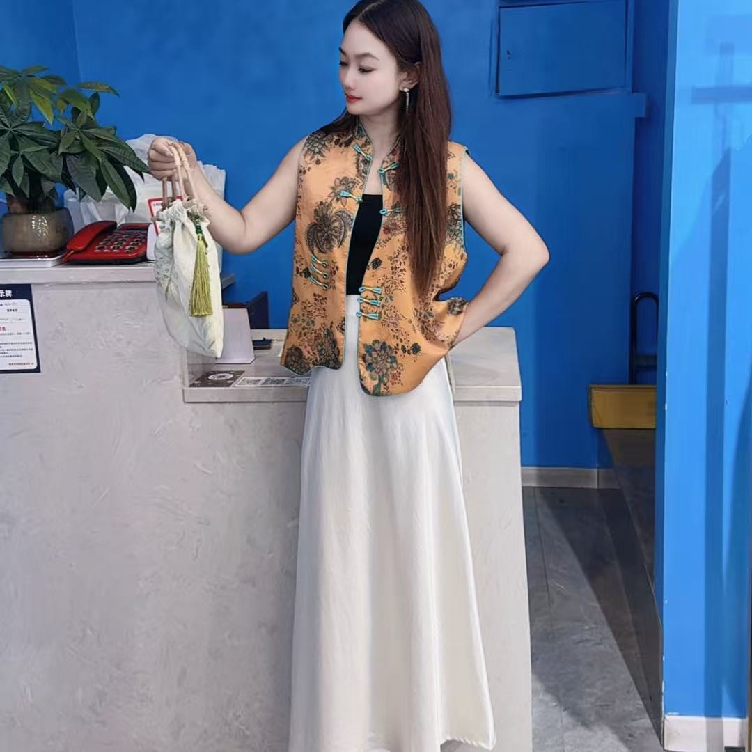 曼雪菲流光单色伞裙