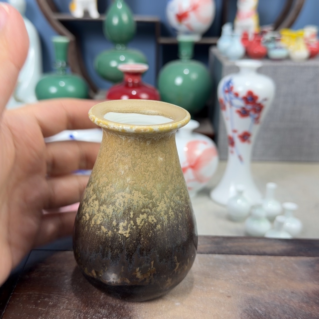 陶瓷手工小花器摆件